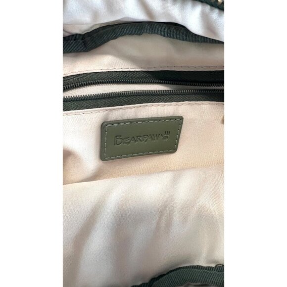 Bear Paw Crossbody bag, wide green adjustable strap - Picture 8 of 16